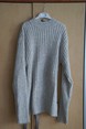 0035 Maglione lana Grigio chiaro HD taglia XXL